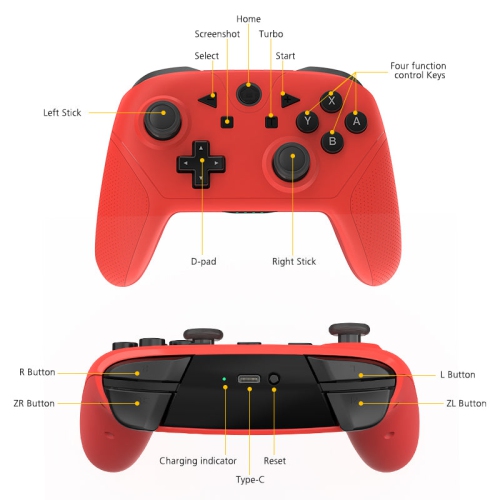Wireless Controller for Switch/Switch Lite,Wireless Switch Pro Controller Remote Gamepad Joystick