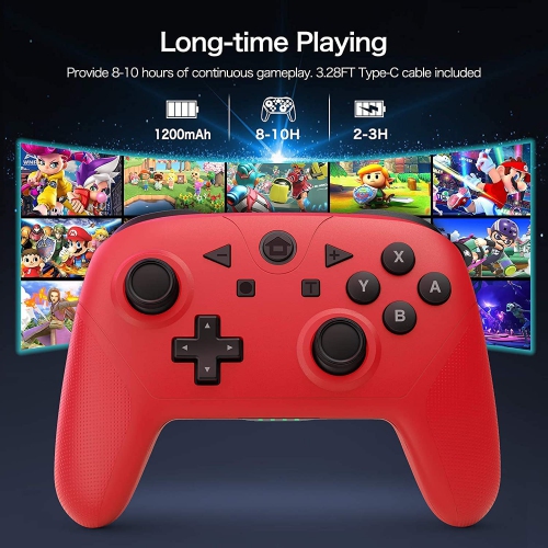 Wireless Controller for Switch/Switch Lite,Wireless Switch Pro Controller Remote Gamepad Joystick