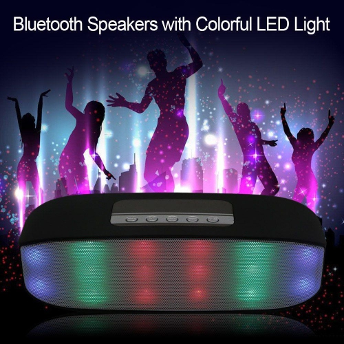 Compact Bluetooth Speaker with USB/SD/AUX - Versatile and Portable
