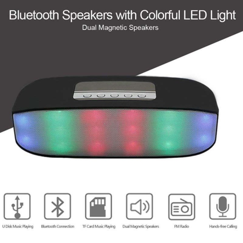 Compact Bluetooth Speaker with USB/SD/AUX - Versatile and Portable