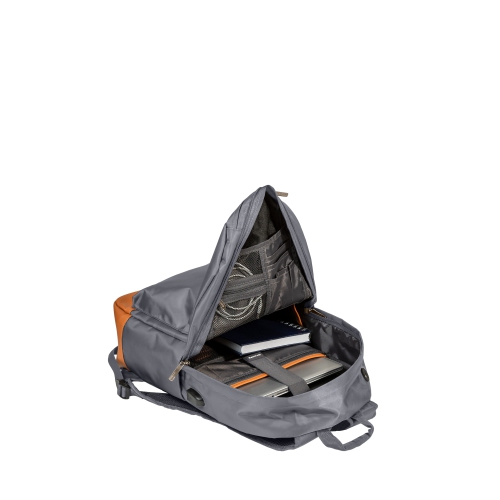 CHAMPS Nylon Waterproof Smart Laptop Backpack, Grey