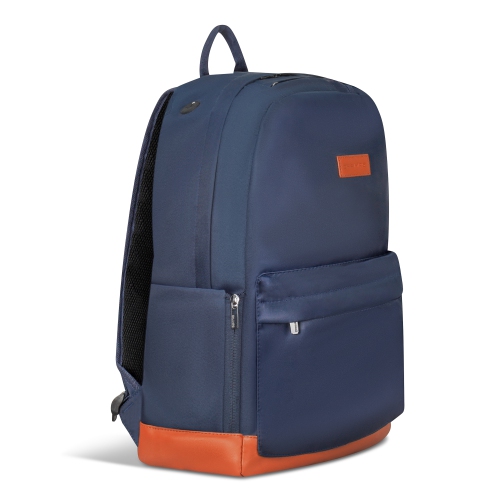CHAMPS Nylon Waterproof Smart Laptop Backpack, Navy