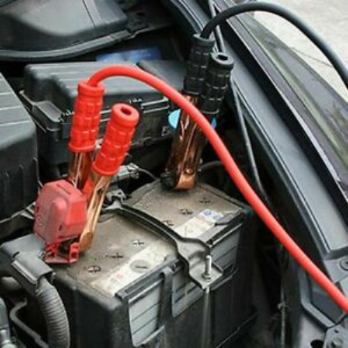 Battery Jump Starter 4Gauge Heavy Duty Fire Wires Car Jumper Cables 2M 500 AMP