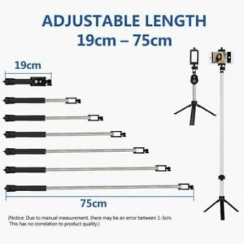 Unipod Selfie Stick Bluetooth Extendable Remote Shutter For Samsung, iOS, Huawei