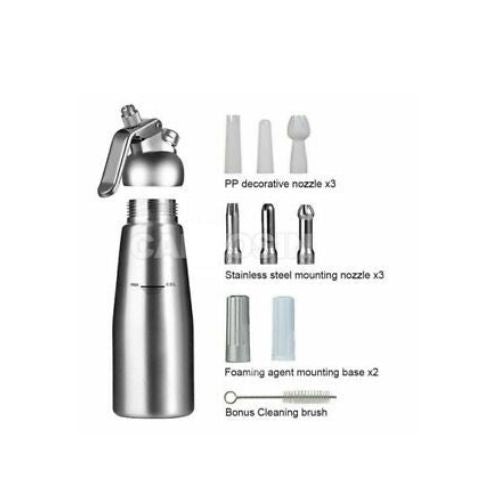 500ml Cream Whipper Whipped Dispenser Tool Whip Foamer Dessert Maker Coffee CAD