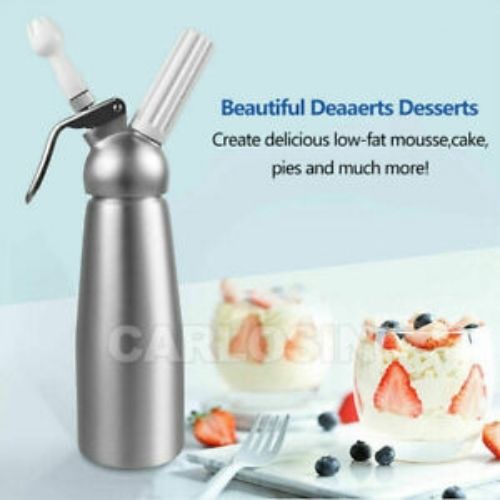 500ml Cream Whipper Whipped Dispenser Tool Whip Foamer Dessert Maker Coffee CAD