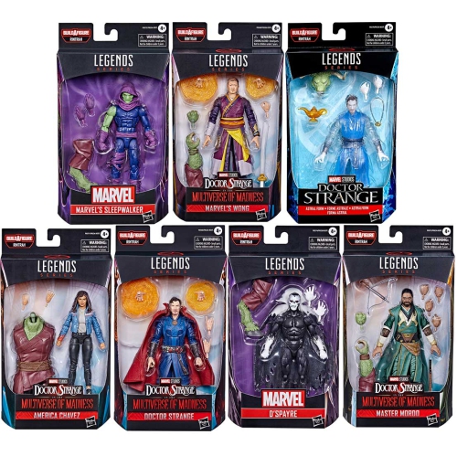 MARVEL  Legends Doctor Strange 6 Inch Action Figure Baf Rintrah - Set Of 7 (Build-A-Figure Rintrah)