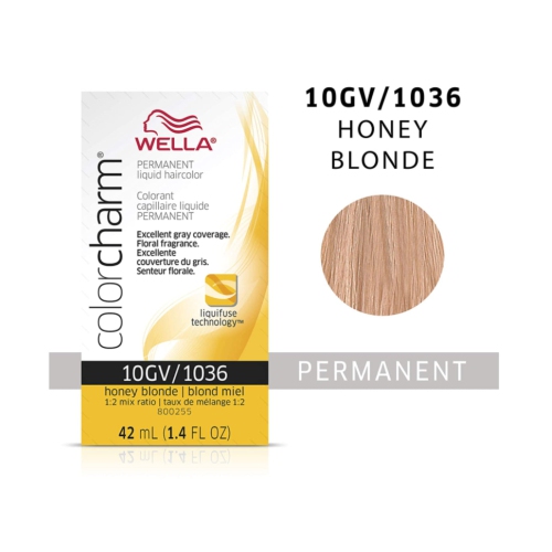 Wella Color Charm Permanent Liquid Haircolor - 1036 10GV Honey Blonde by Wella for Unisex - 1.4 oz Hair Color