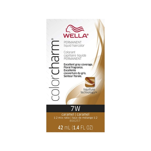 WELLA  Colorcharm Permanent Liquid Hair Color 7W/caramel, 42Ml