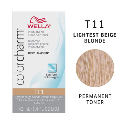 Wella ColorCharm Permanent Liquid Hair Toner T11, 42mL