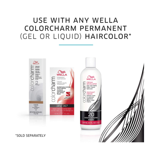Wella ColorCharm Cream Developer 20 Volume, 118mL