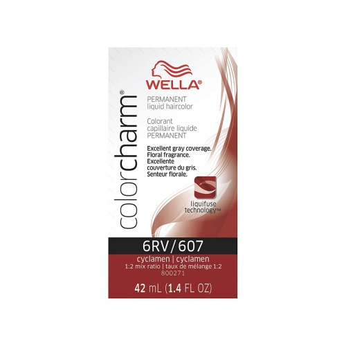 Color Charm Coloration liquide permanente - 607 6RV Cyclamen par Wella pour unisexe - 1,4 oz Coloration capillaire