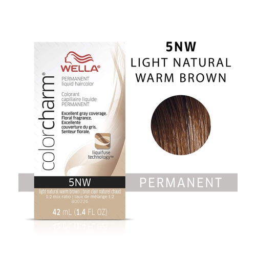 Wella ColorCharm Permanent Liquid Hair Color 6RV/Cyclamen, 42mL