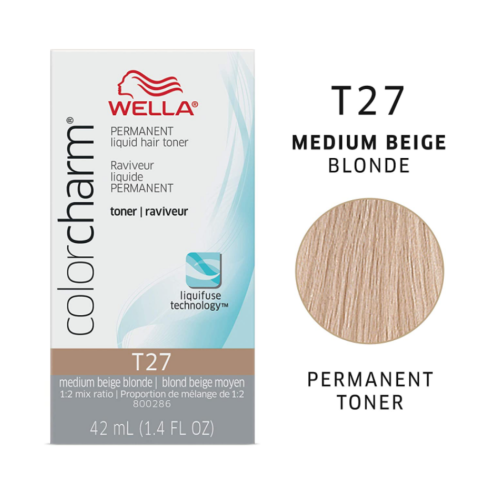 Wella ColorCharm Permanent Liquid Hair Toner T27, 42mL