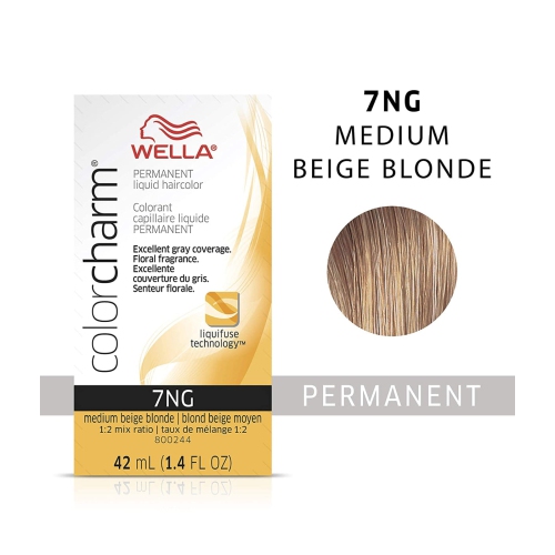 Wella ColorCharm Permanent Liquid Hair Color 7NN/Intense Medium Blonde, 42mL