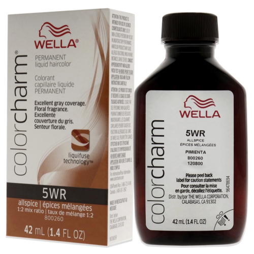 Color Charm Coloration liquide permanente - 5WR Piment de la Jamaïque par Wella pour unisexe - 1,4 oz Coloration capillaire