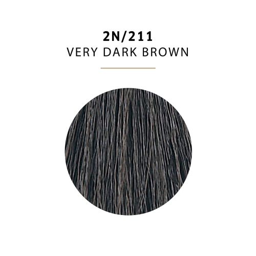 Color Charm Coloration liquide permanente - 211 2N Brun très foncé par Wella pour Unisexe - 1,4 oz Coloration des cheveux