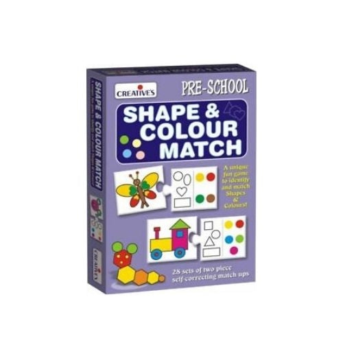 TODAYCANDEAL  Shape & Color Match Multi-Color Cards Educational Color And Shape for Baby Kids