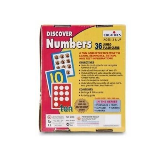 Discover Numbers Flash Cards Education Game and Puzzle 36 Piece
