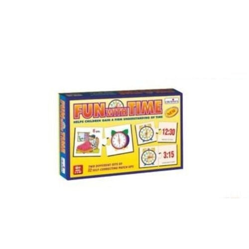 TODAYCANDEAL  Creatives' Fun With Time Jigsaw Creative Educational Puzzle 64 Piece for 5+ Kids