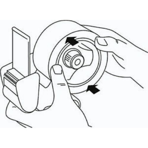 Dévidoir de pistolet à ruban, lame en acier inoxydable robuste originale pour expédition