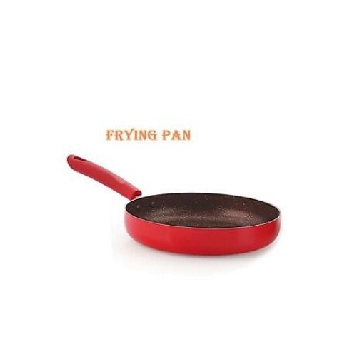 Batterie de cuisine en aluminium à induction antiadhésive lavable au lave-vaisselle – 4 pièces – ROUGE