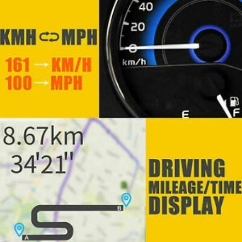 GPS visualisation tête haute numérique affichage tête haute affichage tête haute indicateur de vitesse CA alarme de vitesse