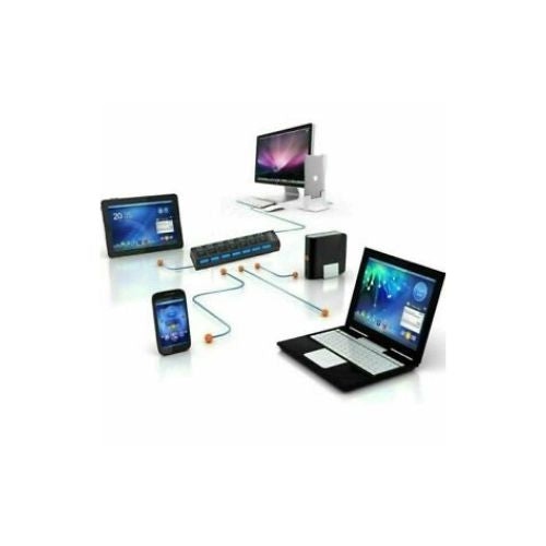 USB 3.0 HUB Powered 7 Port Splitter High Speed Extender With LED power indicator