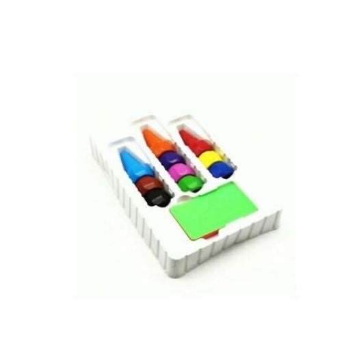 Finger Grip Crayons 10 Shades, Multicolor Child Safe & Non-toxic Washable Crayon