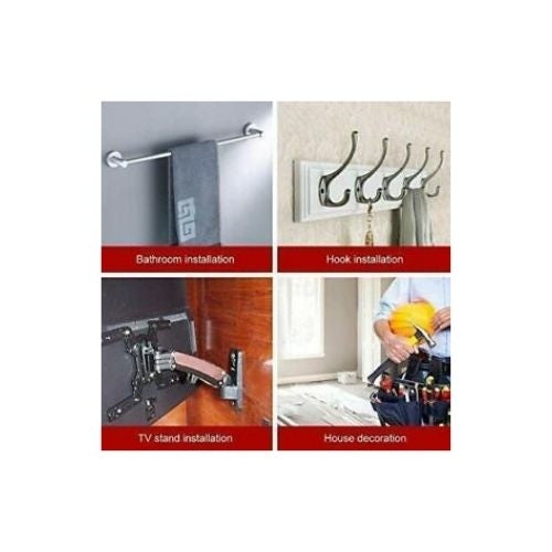 300x Drywall Screw and Anchor Kit Home Wall Self Tapping Screws with Clear Case