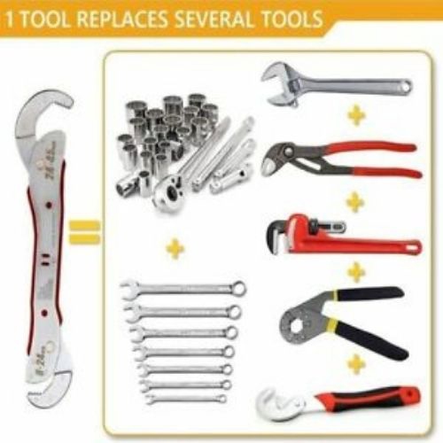 9-45mm Adjustable Magic Wrench Multi-function Universal Spanner Plumbing Plumber