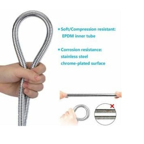 118" Shower Hose Extra Long For Handheld Shower Head Sprayer Extension