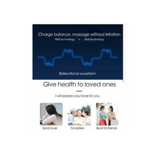 Portable Mini Tens Pulse Body Massager Mobile Phone Control Muscle Stimulator