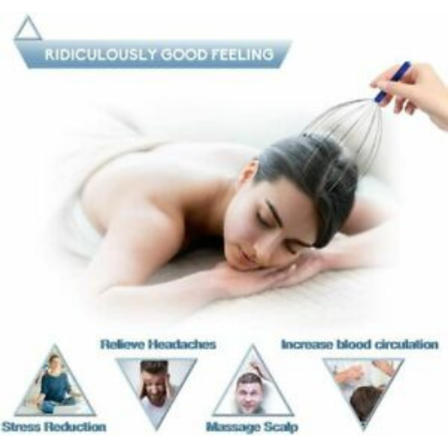 Head Scalp Massager Octopus Equipment Deep Stress Release Hair Stimulation Tool