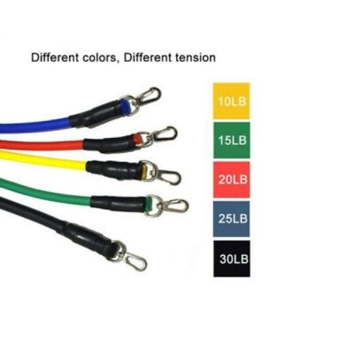 Exercise Resistance Latex Band Yoga Gym Stretch Pull Rope Training 11 PCS/Set