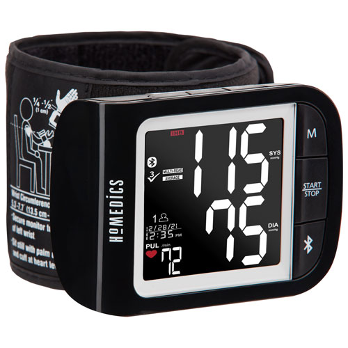 HoMedics Premium Bluetooth Wrist Blood Pressure Monitor