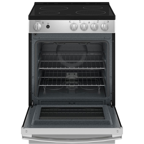 GE 24" 2.9 Cu. Ft. Freestanding Electric Range - Stainless Steel