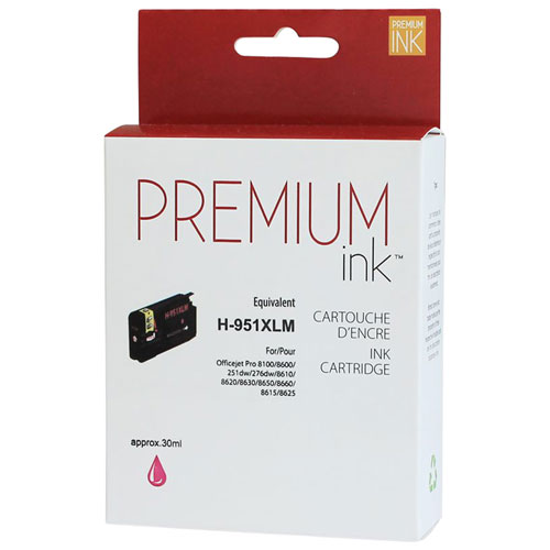 Cartouche d'encre magenta Premium Ink compatible avec HP