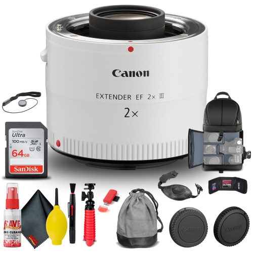 Canon Extender EF 2X III (4410B002) + BackPack + 64GB Card + Card