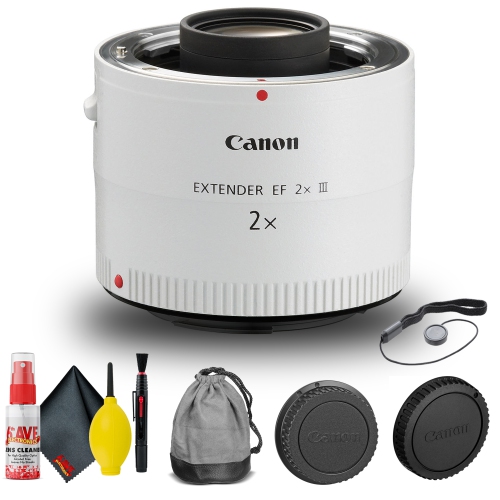 Canon Extender EF 2X III + Cap Keeper + Cleaning Kit Base Bundle