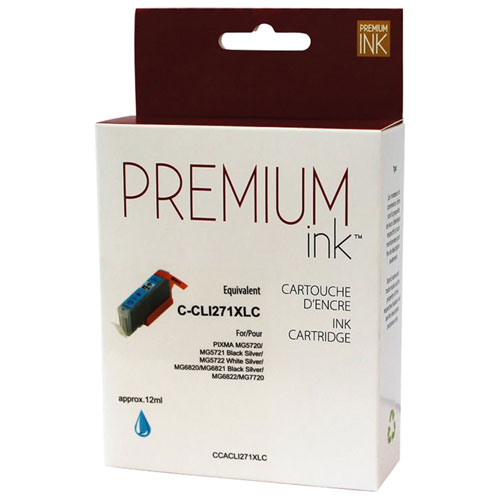 Cartouche d'encre cyan Premium Ink compatible avec Canon