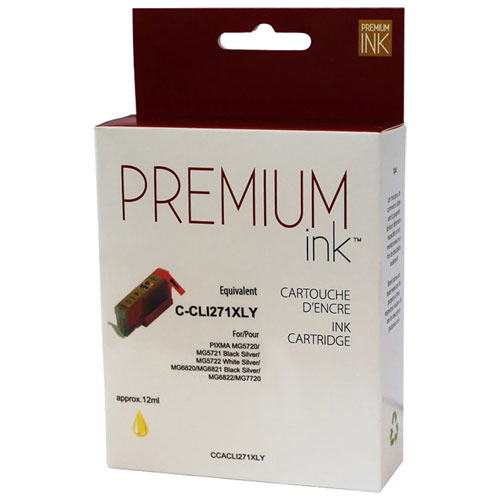 Cartouche d'encre jaune Premium Ink compatible avec Canon