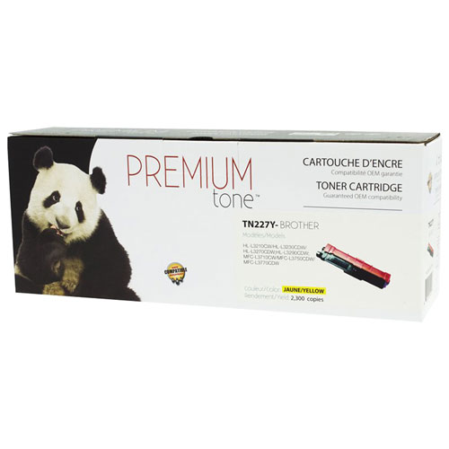 Cartouche d'encre en poudre jaune Premium Tone compatible avec Brother