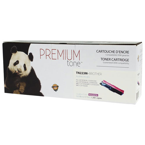 Cartouche d'encre en poudre magenta Premium Tone compatible avec Brother