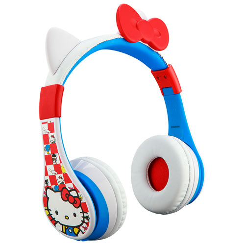 KIDdesigns Noise Cancelling Over-Ear Bluetooth Headphones - Hello Kitty