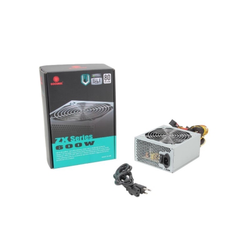 Coolmax ZX-600 80 plus 140mm 600W Power Supply