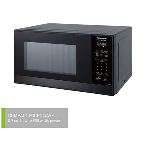 Refurbished - Panasonic 0.9 Cu Ft Stainless Steel Black NN-SG448S