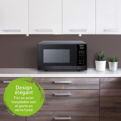 Refurbished - Panasonic 0.9 Cu Ft Stainless Steel Black NN-SG448S