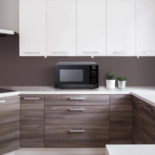 Refurbished - Panasonic 0.9 Cu Ft Stainless Steel Black NN-SG448S