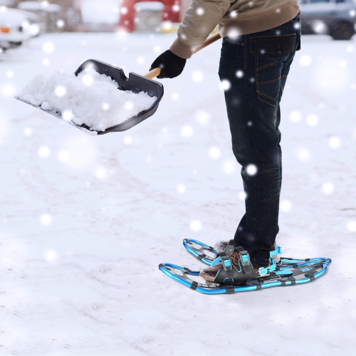 Raquettes à neige légères en aluminium pour hommes et femmes avec fixation entièrement réglable et traction des crampons, élévation du talon - PHAT™